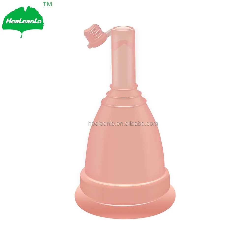 

Healeanlo Squeeze Drain Valve Silicone Lady Menstrual Cups how to put in a cup tampon replacement, Pink;transparent