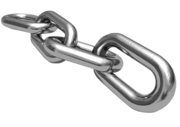 BT-0219 Welded DIN 763 2mm-32mm Link Chain 304 316 Stainless Steel Link