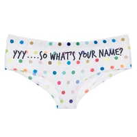 

factory OEM custom color dots 3d print super soft women panties ladies underwear new design
