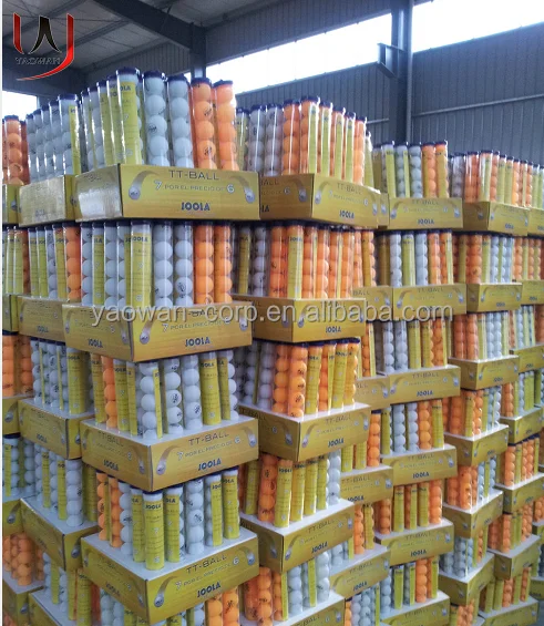 

6pcs pingpong ball plastic tube box packing pingpong ball, White/orange/yellow/red/blue/pink/green.,etc