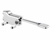 brass Foot Step chrome Faucet Flush Valve toilet side way self close pedal of Laboratory Public Place shower automatic dispenser