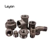 black malleable equal tee 3/8-4" square plug union nipple socket 130 tee bushing m&f street elbow pipe fitting for fire fighting