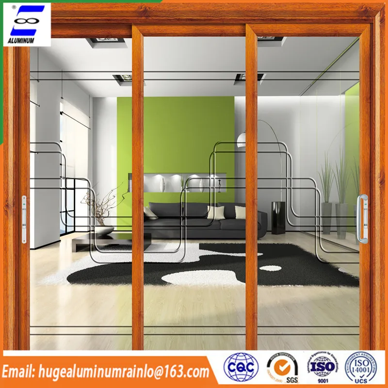 Chinese Products Aluminum Sliding Glass Door And 3 Panel Patio