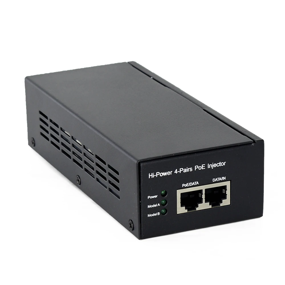 Poe Injector Gigabit 60w Poe Injector Splitter 802.3at Single Port Oem ...