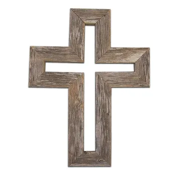 Christmas Decor Pieces Handmade Brown Wooden Cross Wood Christmas Decor Pieces Handmade Brown