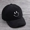 High Quality Gloss Embroidery Smile Wholesale Custom Blank Kids Corduroy Baseball Cap