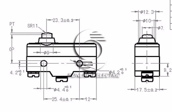 CE approval Z-15GD-B spdt 15A 125 VAC 250VAC short push plunger type momentary microswitch micro switch