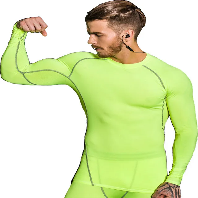 

Hot Selling Youth Compression shirt Man TIght Jersey Fitness Sport Suit Running Top