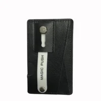 

Custom Leather Sticker Pocket Credit Card Holder Cell Mobile Phone Finger Grip