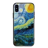 

Artist style Oil Painting glass android for iphone Mobile phone covers protection shell