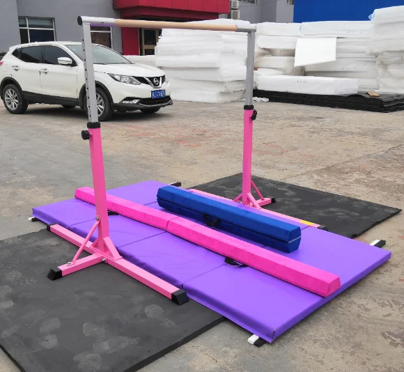Hottest Gymnastic Adjustable Gymnastic Training Bar Complete Set With ...