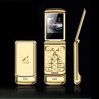 

Hot sell 1.54 inch high quality mini phone Black gold silver red Micro Sim GSM V9 flip mobile phone with camera