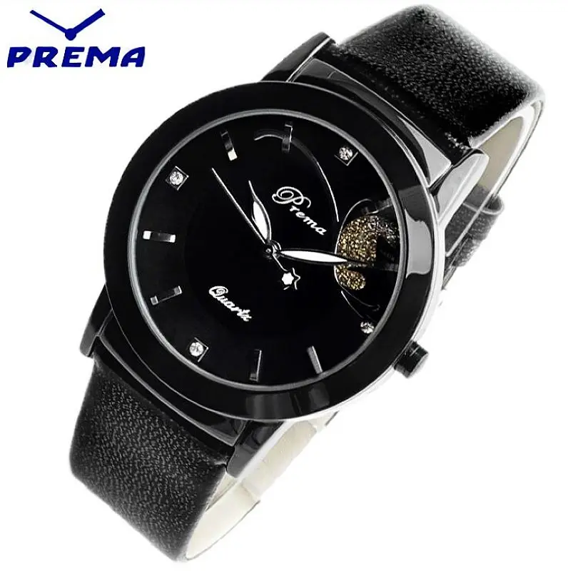 

fashion prema brand leather casual wrist watch for women lady girls, Photo colors