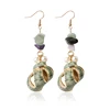 Hot Seashell Pearl Petite Starfish Cowrie Shell Conch Dangle Hoop Earrings Gold Filled Beach Vacation Earrings