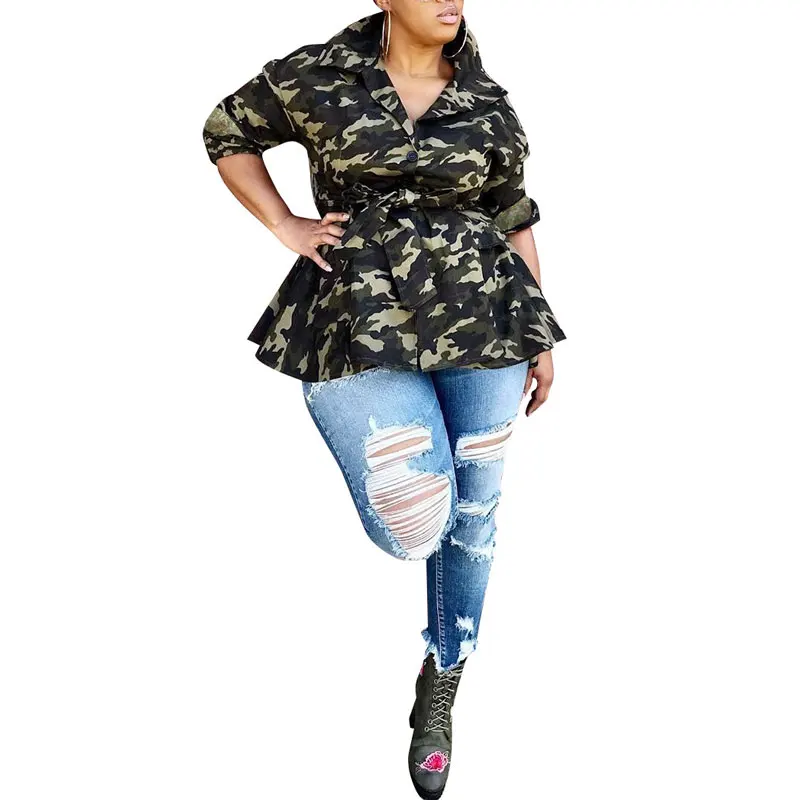 

81020-MX53 flare tunic plus size tops for ladies