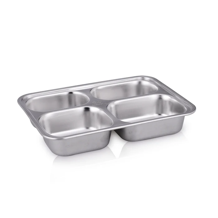 Food tray with divider/fast food trays metal/food compartment tray ...