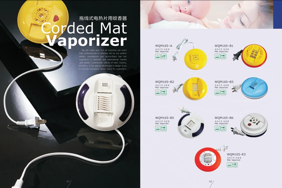 Korea Certificate Electric Mosquito Mat Vaporizer,Mosquito Repellent