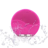 

New medical silicone material vibrating massage IPX 7 waterproof skin cleanser silicone facial cleansing