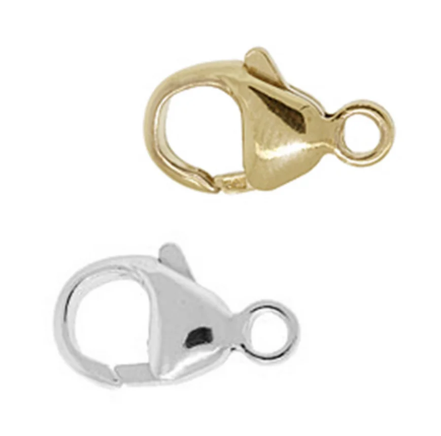 Kit Fermoirs à Griffes De Homard En Or - 30 Pièces 3 Tailles Acier Inoxydable Pour Fabrication De Bijoux