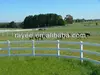 PVC Post and Rail Fencing, 3rails horse fence plastic/ PVC valla de jardin/valla de estacas