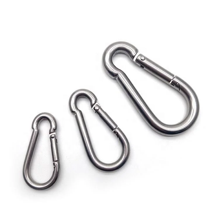 Manufacturer Price 6*60 Stainless Steel 316 Snap Hooks DIN5299 Spring Hook Carabiner Karabiner