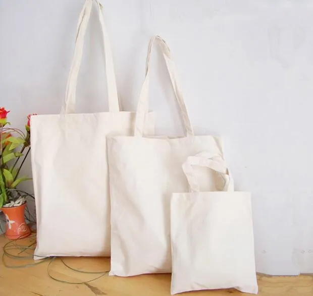 

New Arrival white shopping tote bag For Girls Ues Tote Bags plain white cotton bag