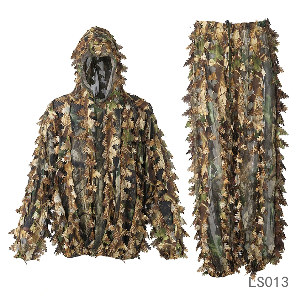 Wholesale Custom Leaf Camo Camouflage Sniper Military Ghillie Suit