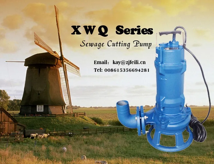 Cutting Submersible Water Pump Sewage Crusher Devices Single Blade