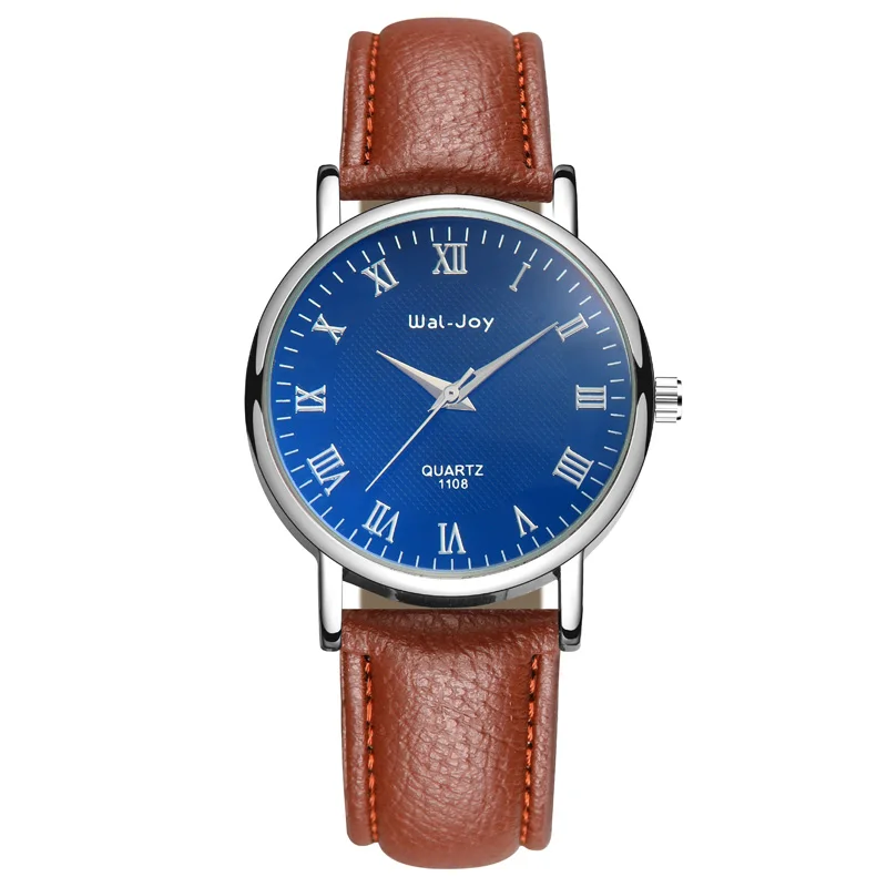 

WJ-8101 New Style Hot Selling High Quality Leather Men Watch Popular Fashion Life Waterproof Male Quartz Handwatches
