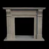 Natural Classical Marble Column Fireplace Mantel Surround (YL-B024)