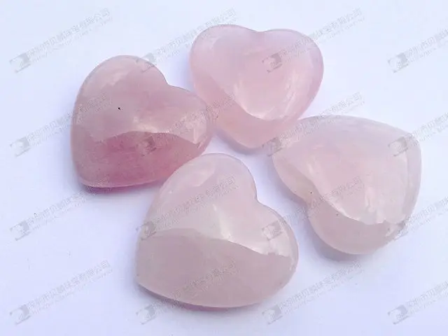 6mm rose quartz heart beads