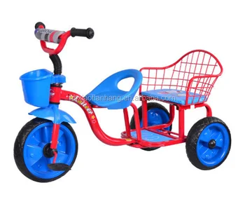 triciclo de dos asientos para niños