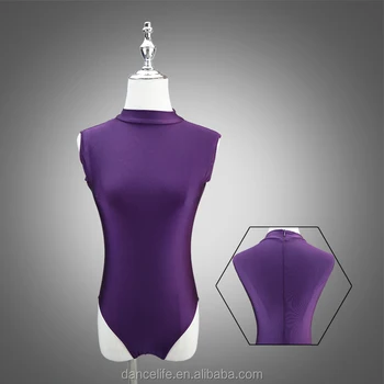 black high neck leotard