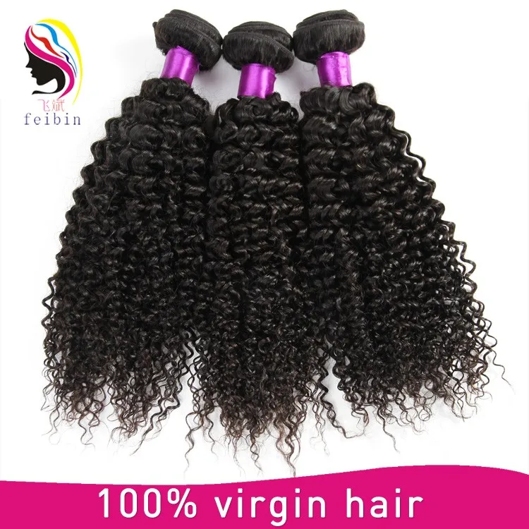 

Alibaba wholesale virgin brazilian natural color kinky curl human hair, Natural colors