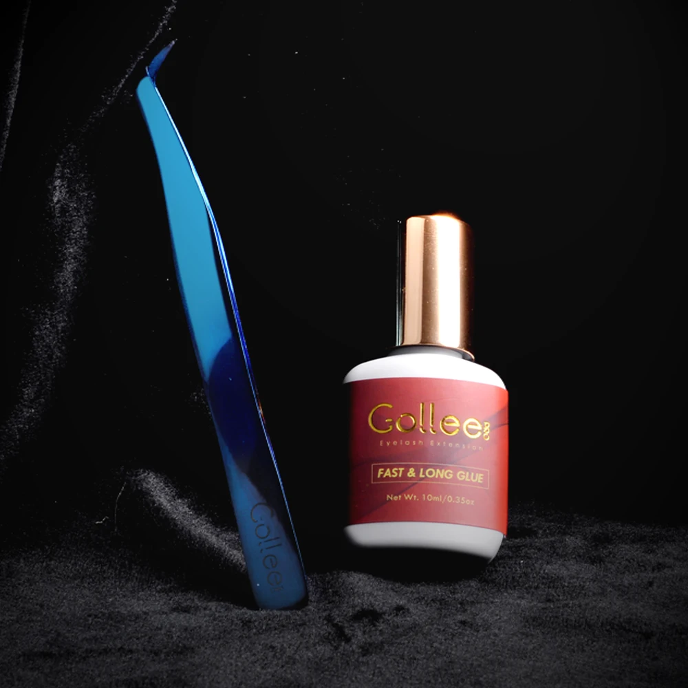 

Gollee Long Lasting Eyelash Extension Professional Glue Packaging Adhesive Lash, Thin black eyelash glue packaging