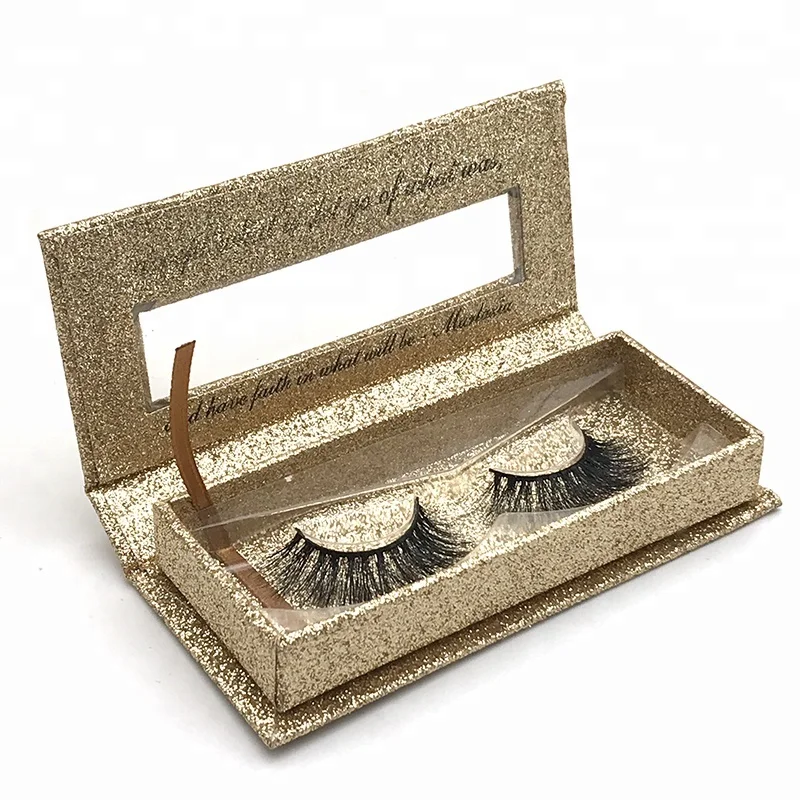 

Mink Eyelashes With Customer Package Box Private Label Siberian Mink False Lashes