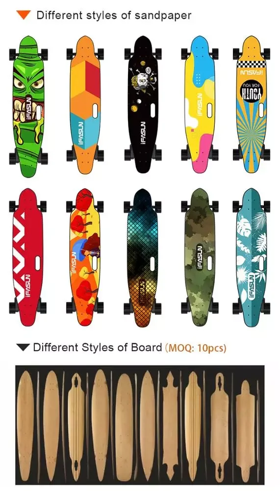 
IFASUN Electric Skateboard With Remote Control Adult Board Kit Motorized Small 