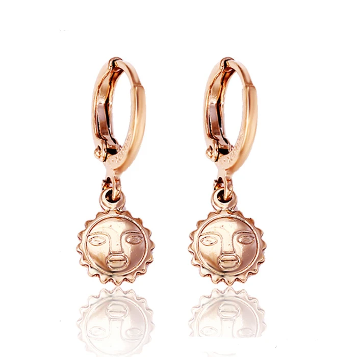 

26757 muslim jewelry gold earring , fashion brass drop earring designs new model environmental copper jewelry for women