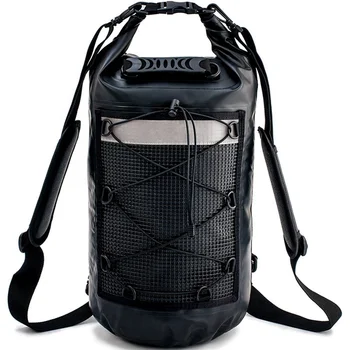 2019 New Arrivals 2l 5l 10l 20l 30l 40l 60l 80l Waterproof Dry Bag With Handle Padded Straps Reflective Stripe Net Pockets