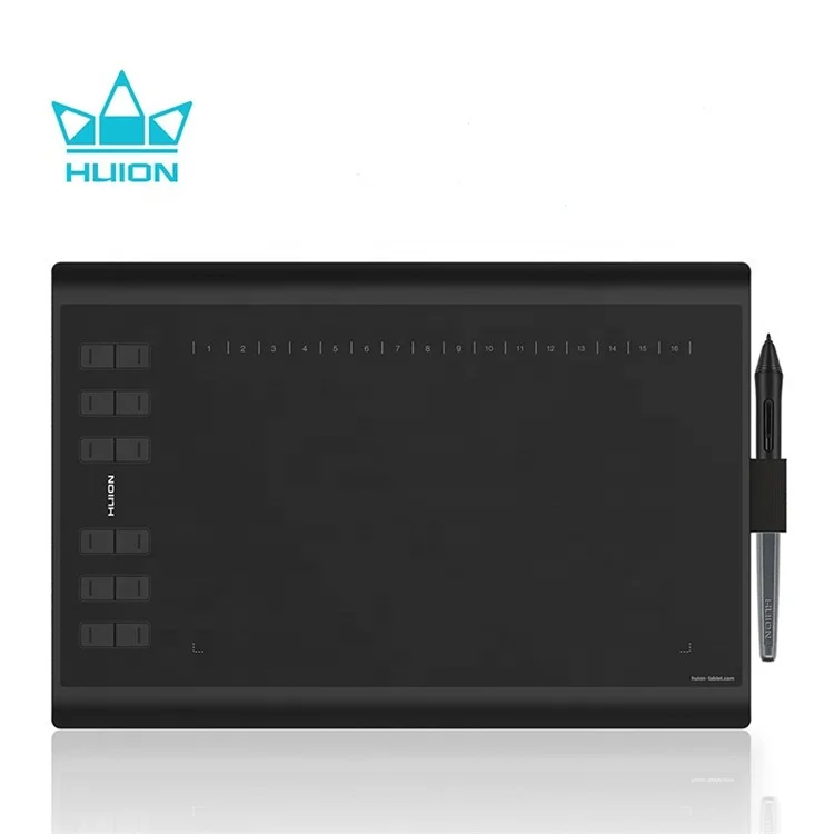 

Best selling Digital drawing tablet of 10*6.25 inch for Electronic drawing on computer Huion H1060P, Black