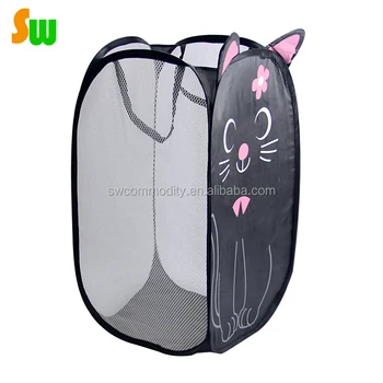 Cute Folding Pop Up Laundry Basket Collapsible Hamper Animal Shape Cute Folding Pop Up Laundry Basket