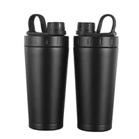

Stainless Steel Shaker Water Bottle Double Wall Insulated Shaker With Mixing Ball New Protein Shaker Bottle