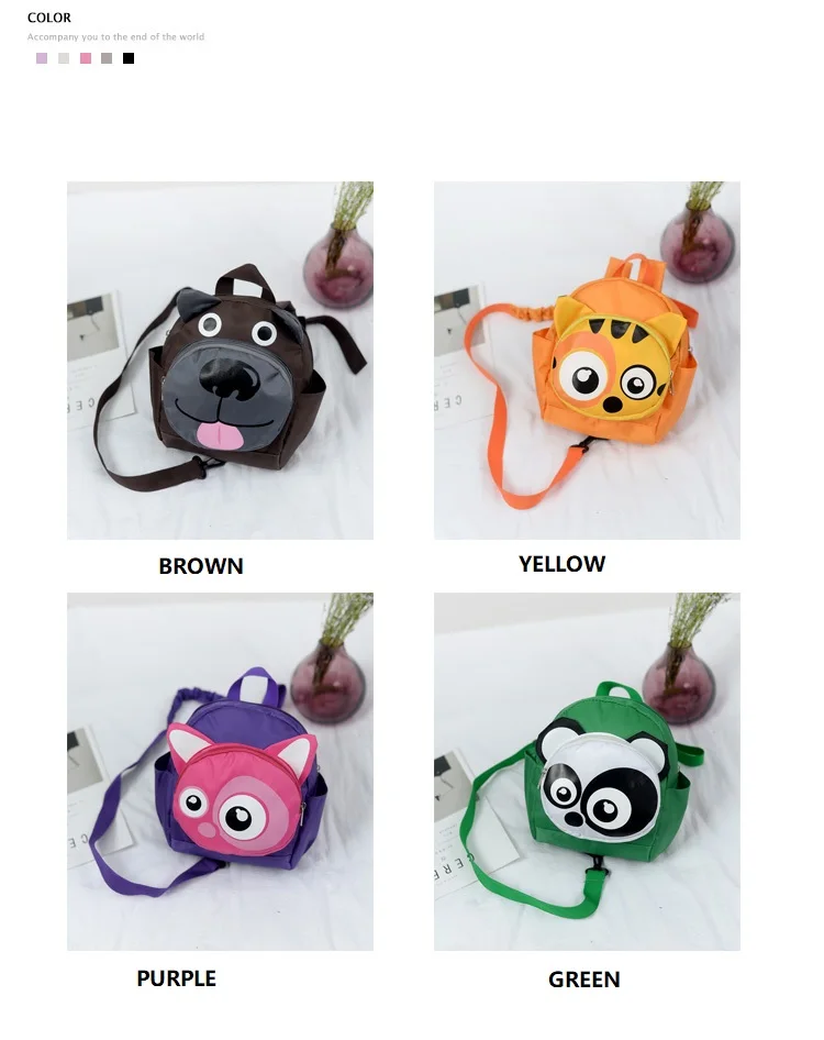 High quality anti lost Baby backpack cartoon Animal backpack kids school bag