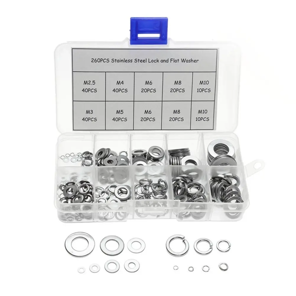 order of lock washer and flat washer