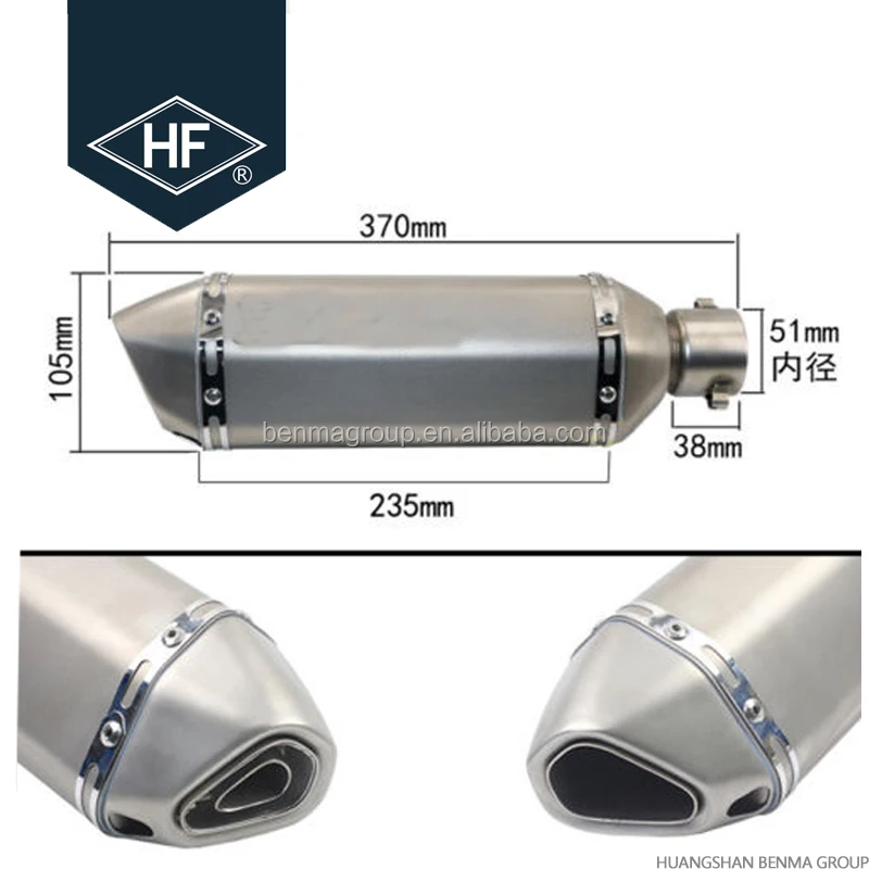 Atv Exhaust Tips Muffler Tail Pipe Universal 3851mm Buy Atv Exhaust