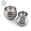 High quality 12cm-16cm Korean style double layer anti-scalding stainless steel bowl