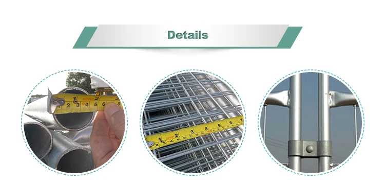 Galvanized Australia movable temporary fence