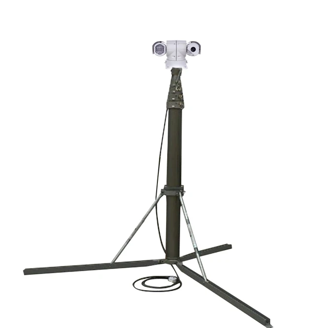 5m cctv camera pneumatic telescopic mast pole