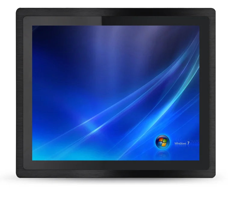 

fanless embedded touch screen panel pc 10.4 inch industrial capacitive panel pc, Black/silver