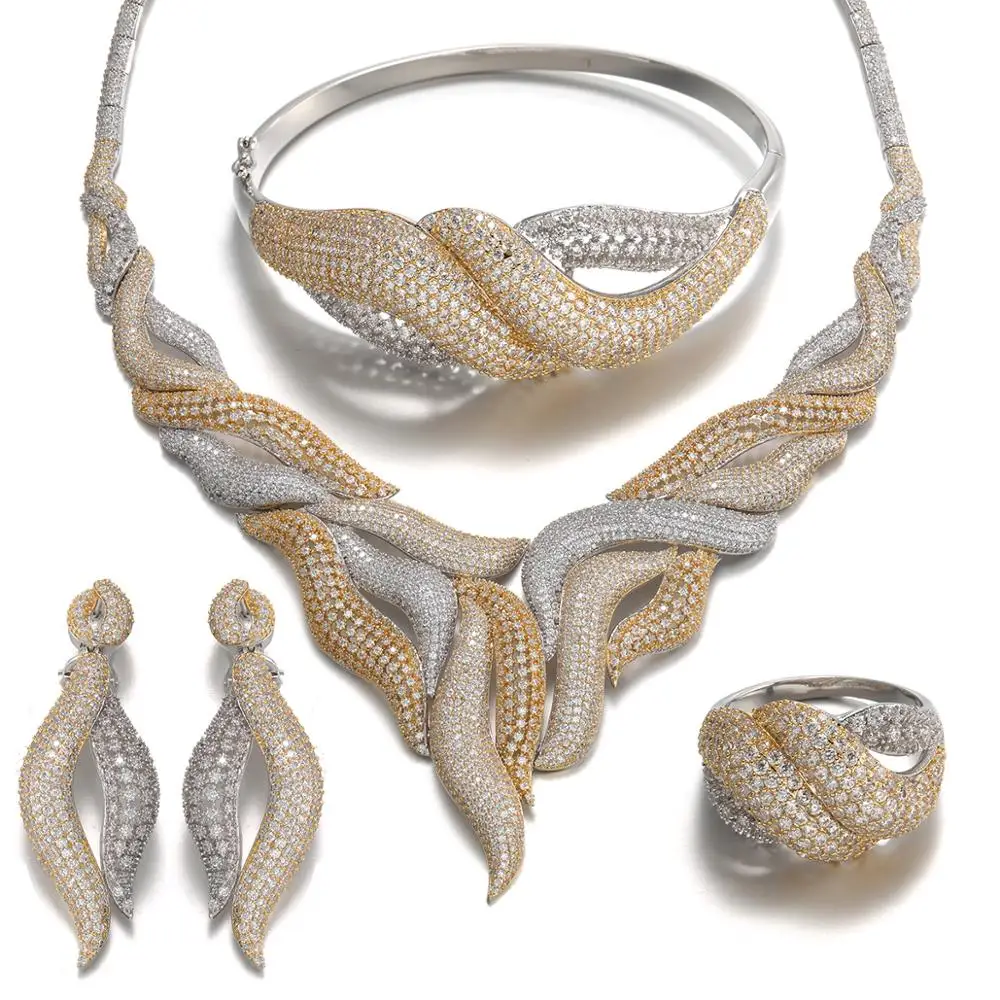 

Vantage Dubai Gold Jewellery Designs Jewelry Set Wedding Fashion Jewelry Set for Woman